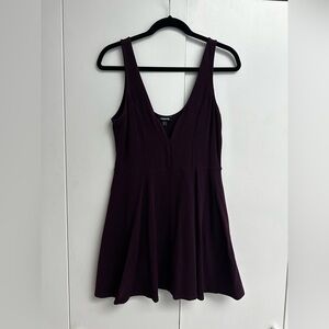 Express Plum Purple Sleeveless V-neck Mini Dress